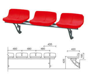 XH-7003 悬挂式中空塑料椅